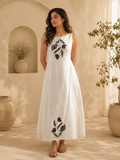 White embroidered Dress