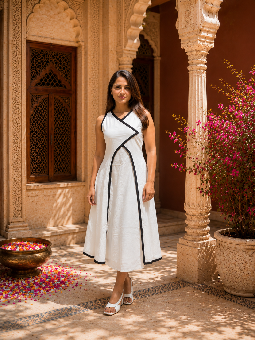 White Cotton Dress