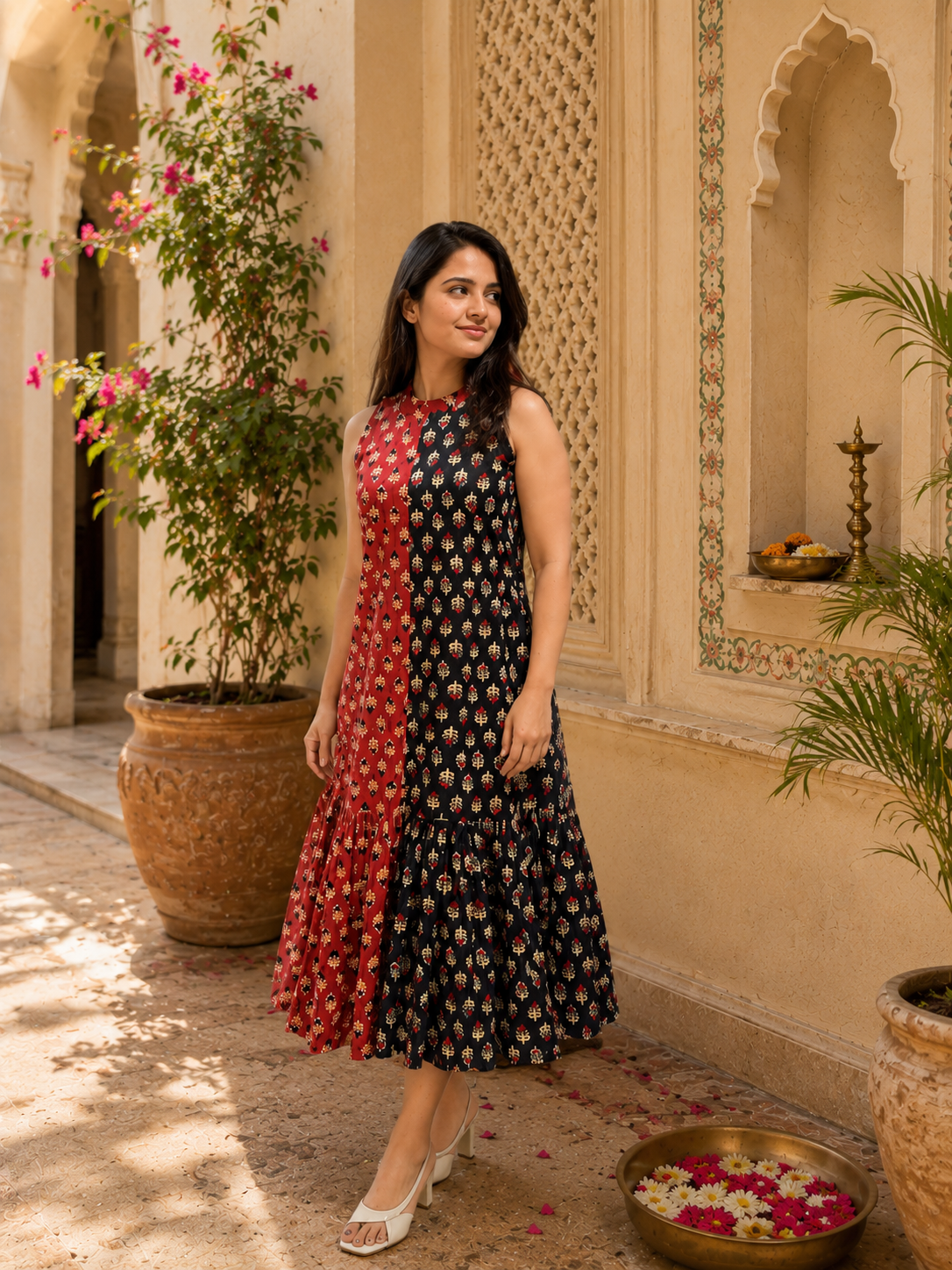 Block Printed Dress