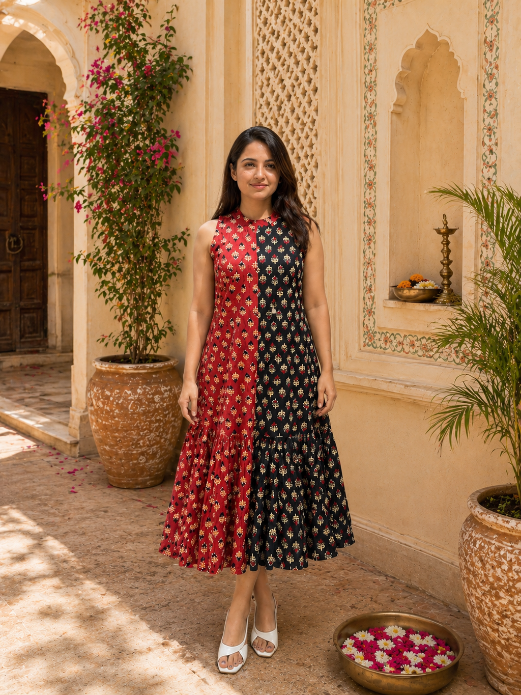 Block Printed Dress