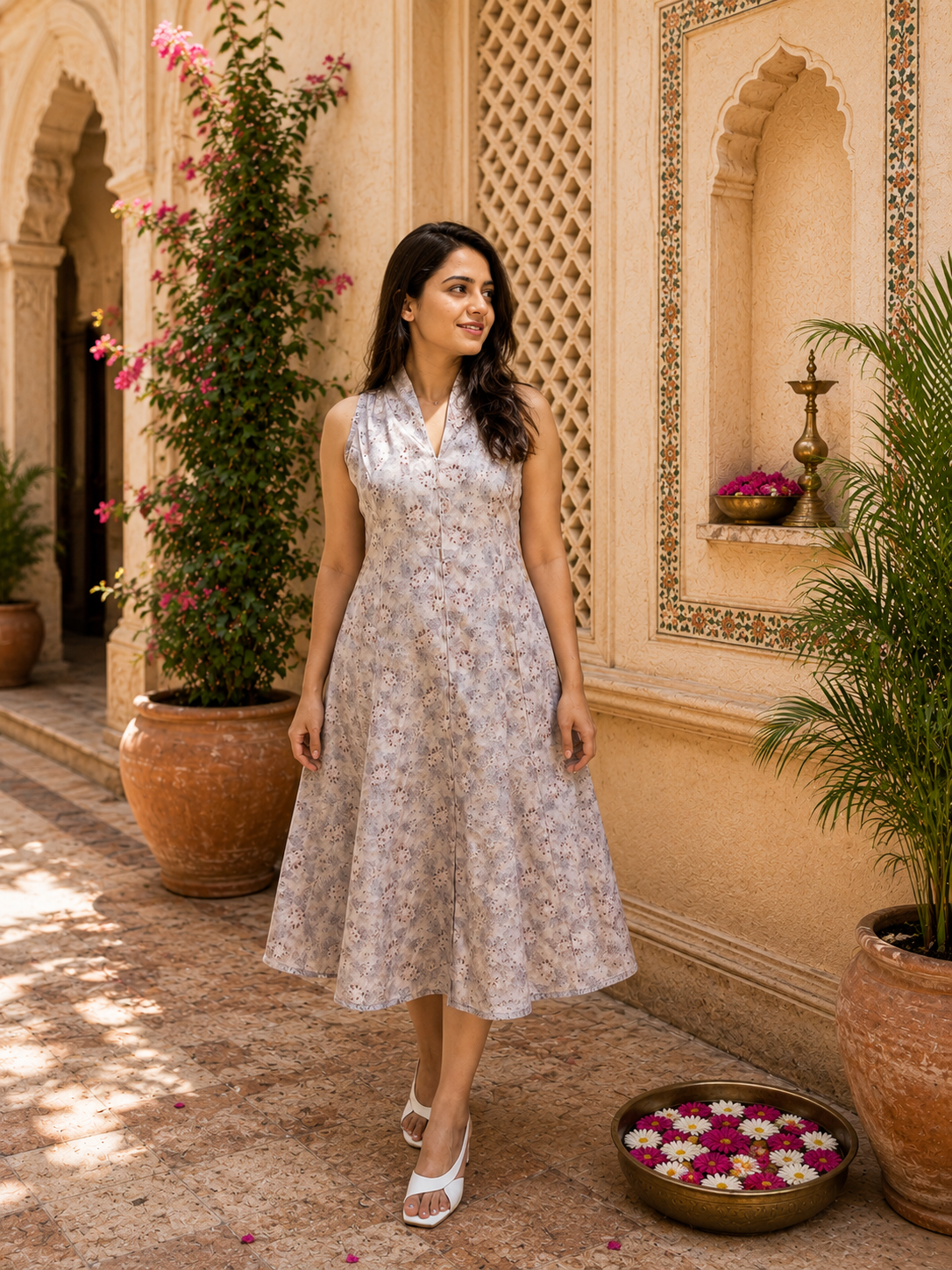 Flower Print Dress