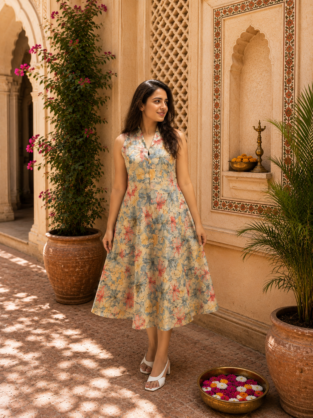 Flower Print Dress