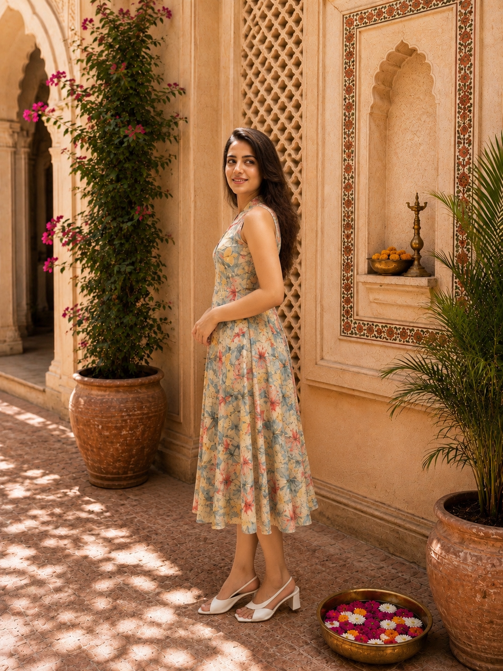 Flower Print Dress