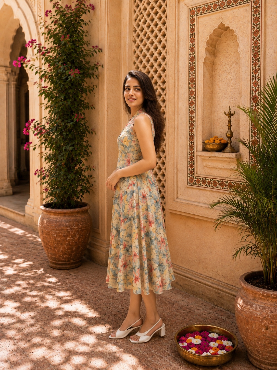 Flower Print Dress