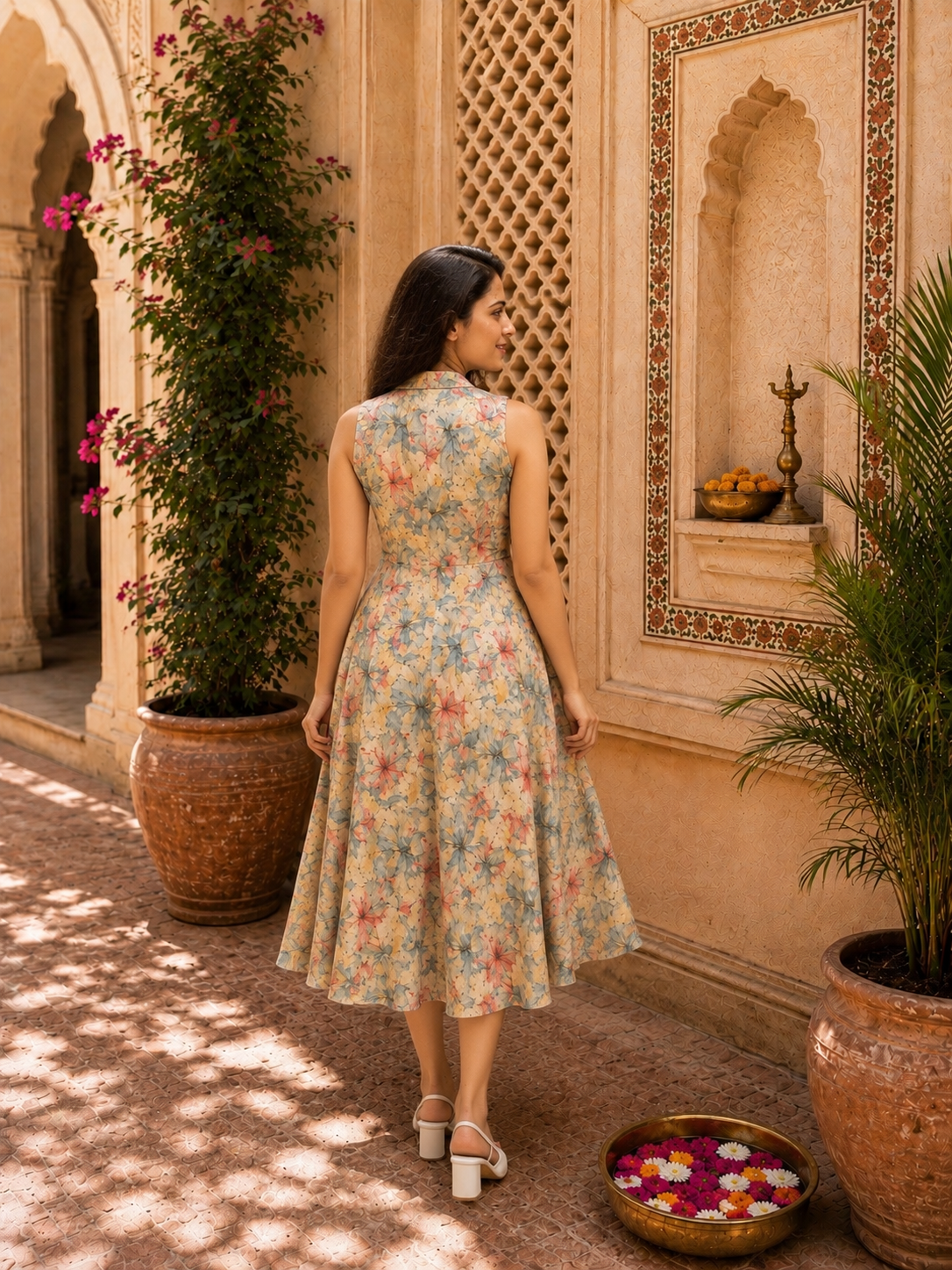 Flower Print Dress
